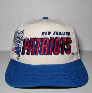Vintage 90s New England Patriots Sports Specialties Shadow Hat Cap Snapback 🔥
